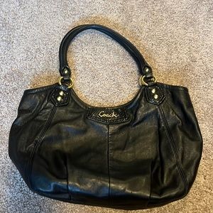Coach Black Leather Handbag